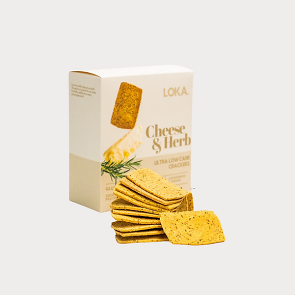 Image of LOKA Italian Cheese & Herb Crackers 120g