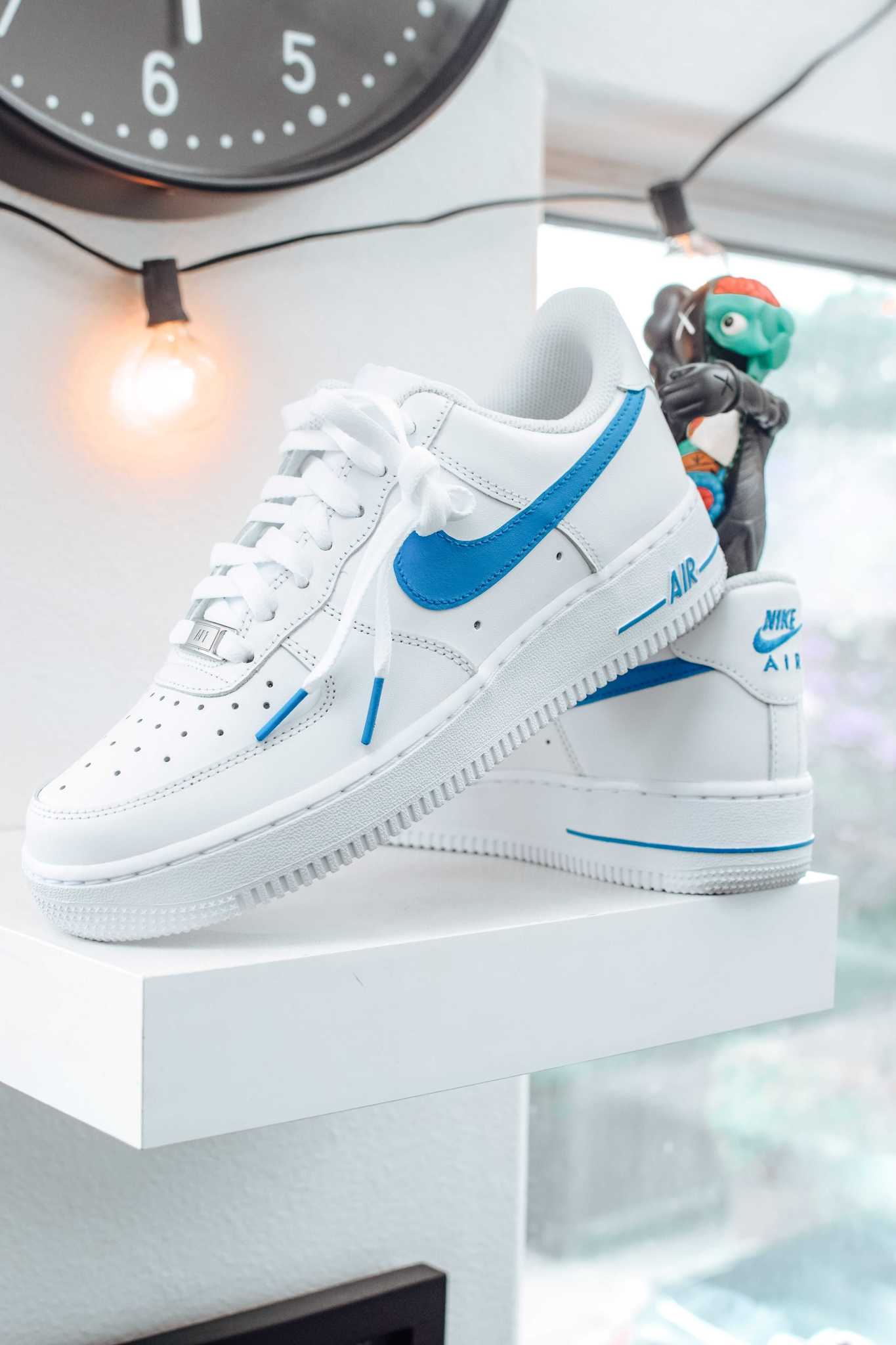 baby blue swoosh air force 1