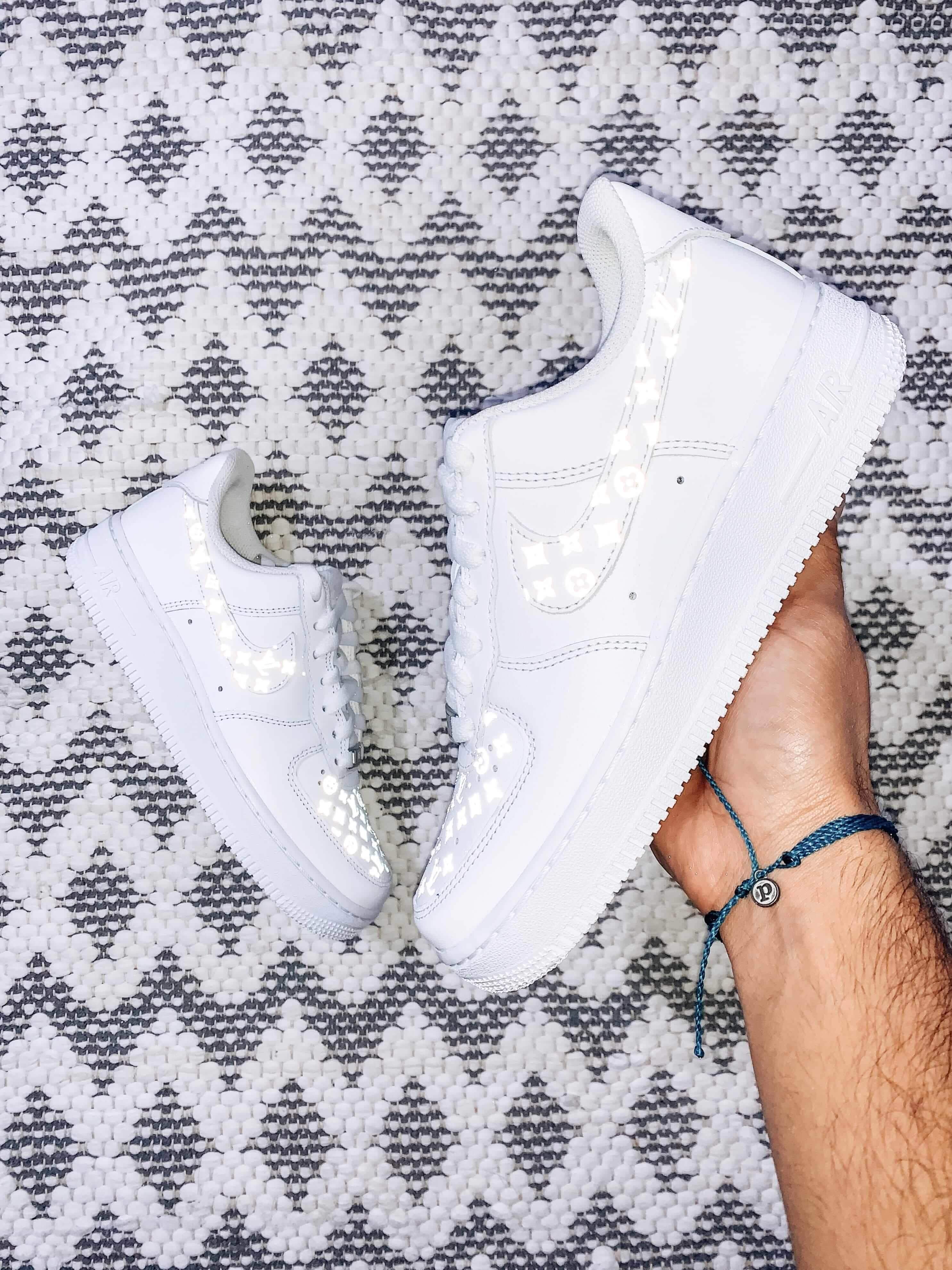 reflective monogram air force 1