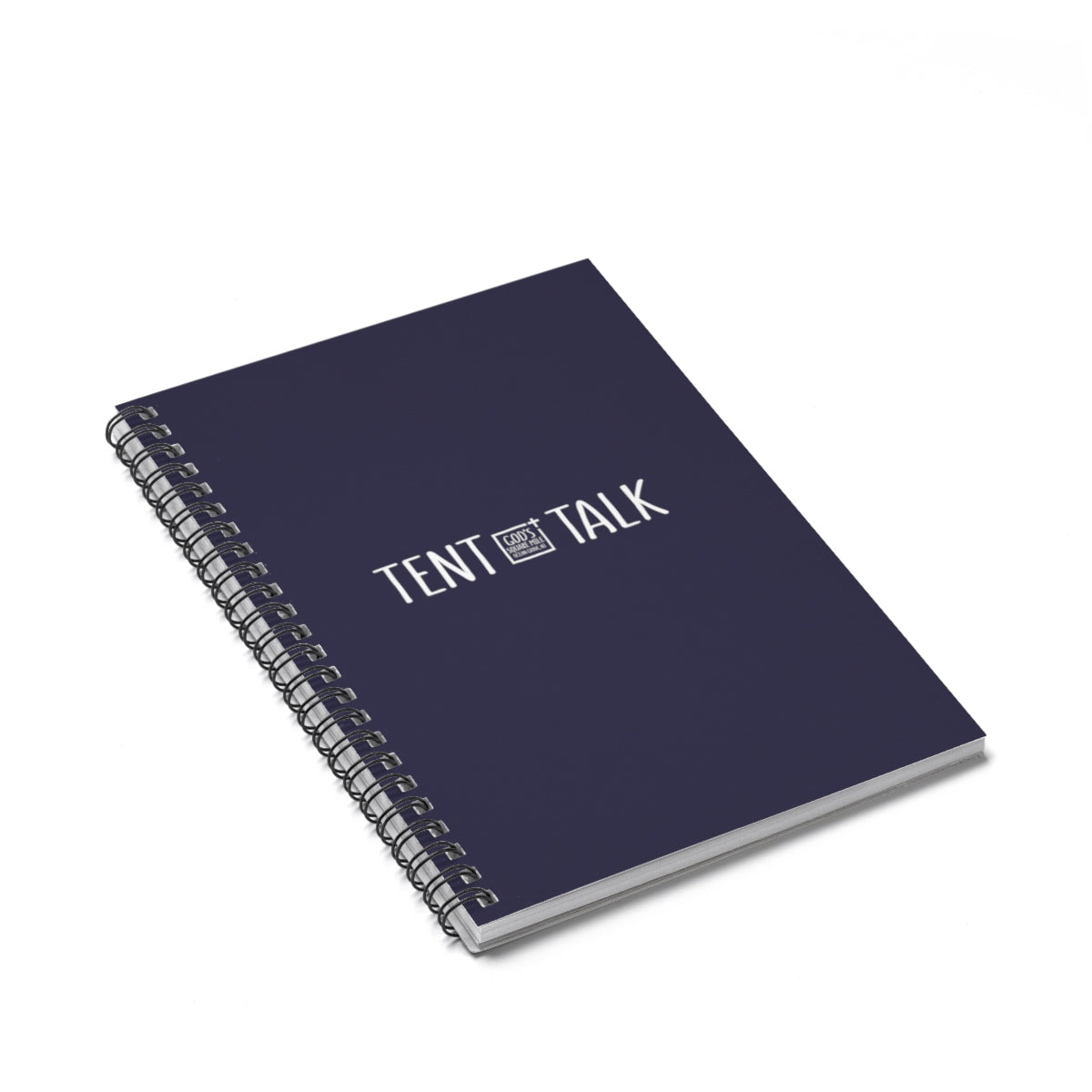 Tent Talk Spiral Notebook - Ruled Line: Dark Blue