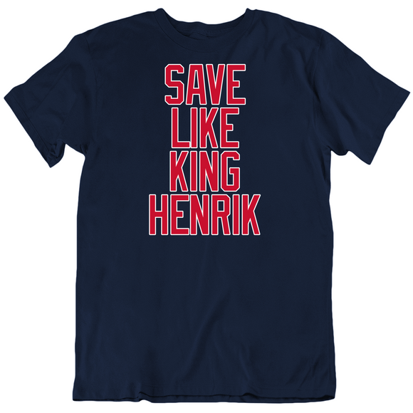 Henrik Lundqvist Save Like King Henrik New York Hockey Fan V2 T Shirt