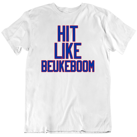 Jeff Beukeboom Hit Like Beukeboom New York Hockey Fan V3 T Shirt