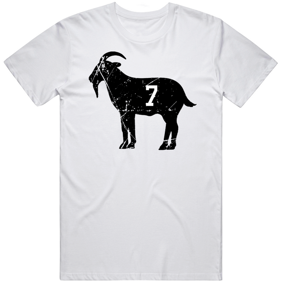 Mickey Mantle Goat 7 New York Baseball Fan Distressed T Shirt