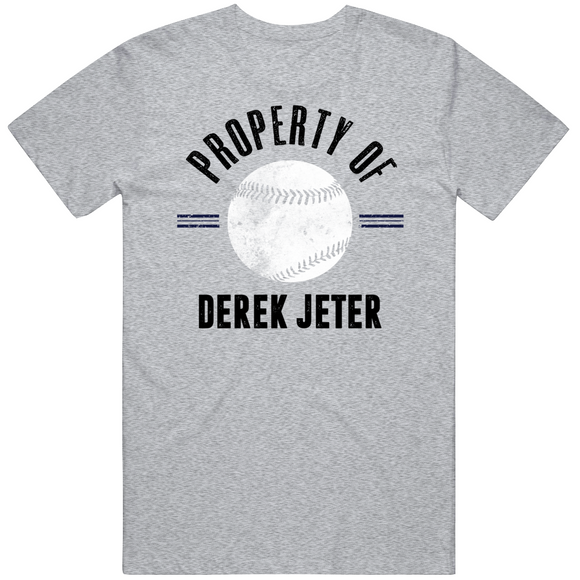 Derek Jeter Property Of New York Baseball Fan T Shirt