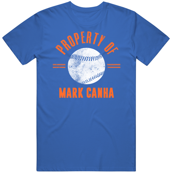 Mark Canha Shirt, New York Baseball Men's Cotton T-Shirt