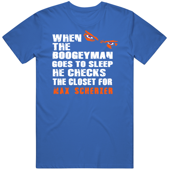 Max Scherzer Boogeyman New York Baseball Fan T Shirt