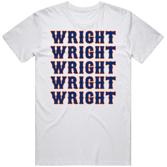 David Wright X5 New York Baseball Fan V2 T Shirt