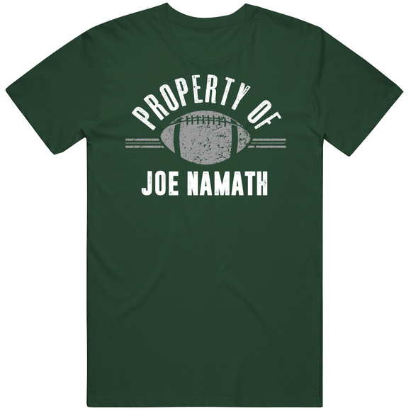 Joe Namath Property Of New York Football Fan T Shirt