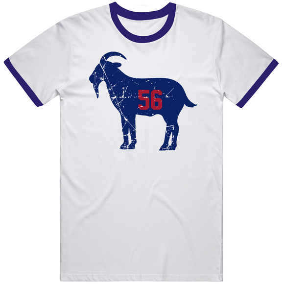 Lawrence Taylor Goat 56 New York Football Fan Distressed V2 T Shirt