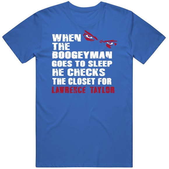 Lawrence Taylor Boogeyman New York Football Fan T Shirt