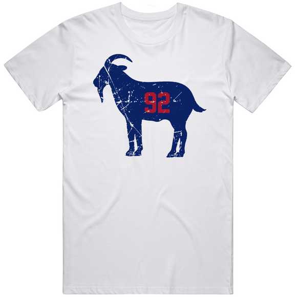 Michael Strahan Goat 92 New York Football Fan Distressed V2 T Shirt