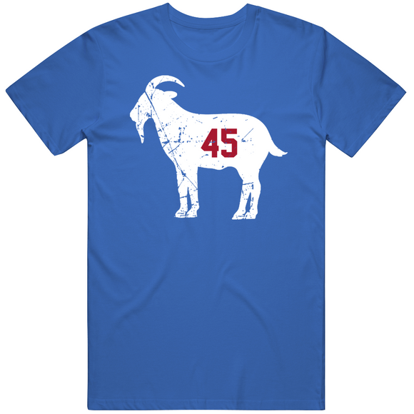 Emlen Tunnell Goat 45 New York Football Fan Distressed T Shirt