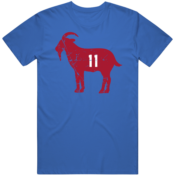 Phil Simms Goat 11 New York Football Fan Distressed T Shirt