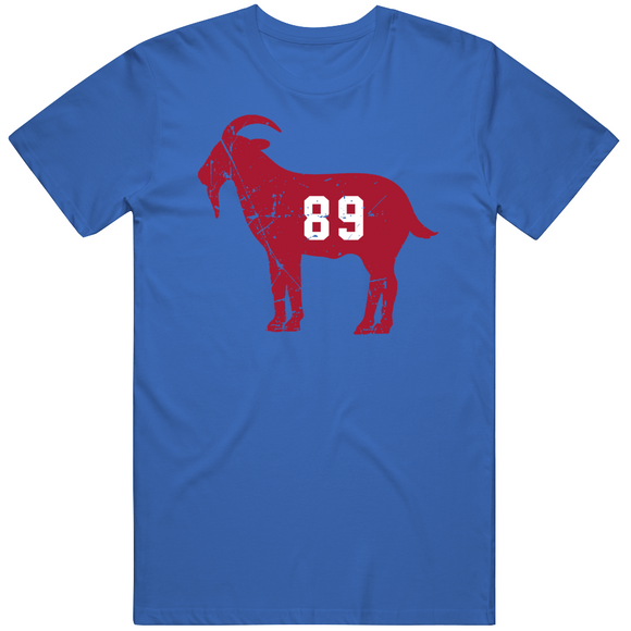 Mark Bavaro Goat 89 New York Football Fan Distressed T Shirt