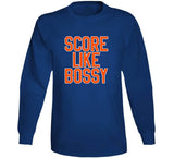 Mike Bossy Score Like Bossy New York Hockey Fan V2 T Shirt