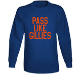 Clark Gillies Pass Like Gillies New York Hockey Fan T Shirt