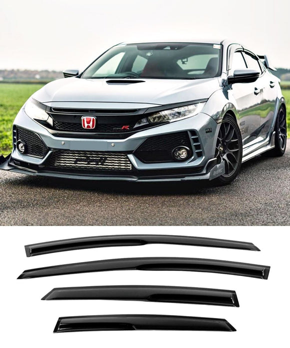 Honda Civic Hatch (1619) Window Visors / Weathershields / Weather