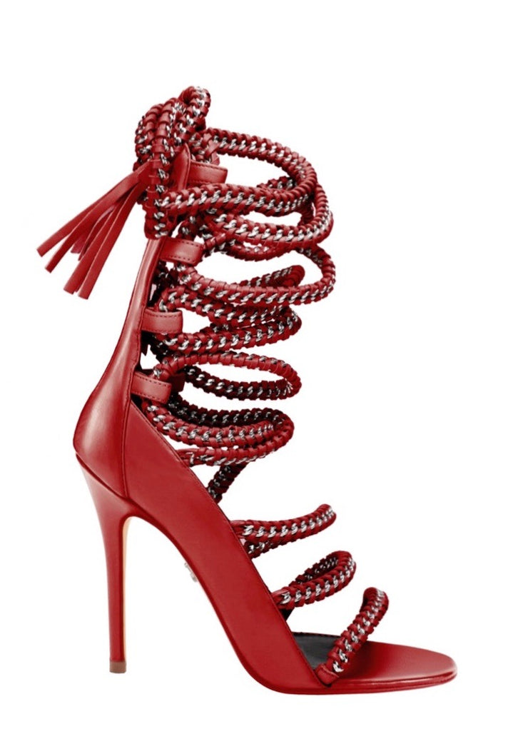 Thigh High Rope Sandals & Gladiator Sandals | Designer Shoes For Women ...