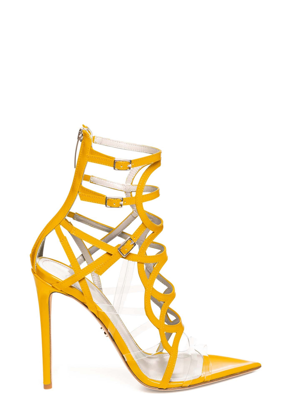 INES YELLOW PATENT & PVC SANDALS – Monika Chiang