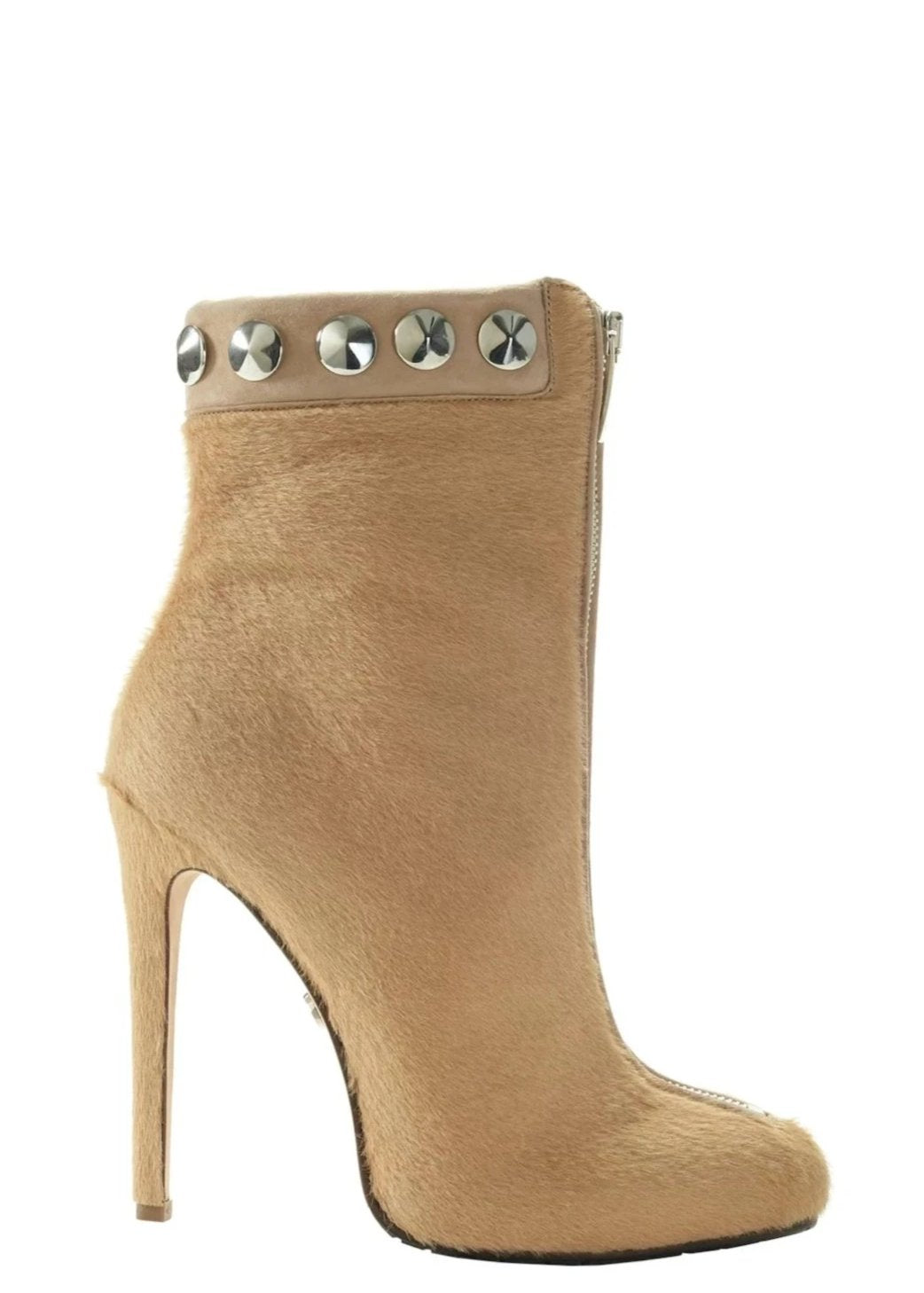 calf hair ankle boots