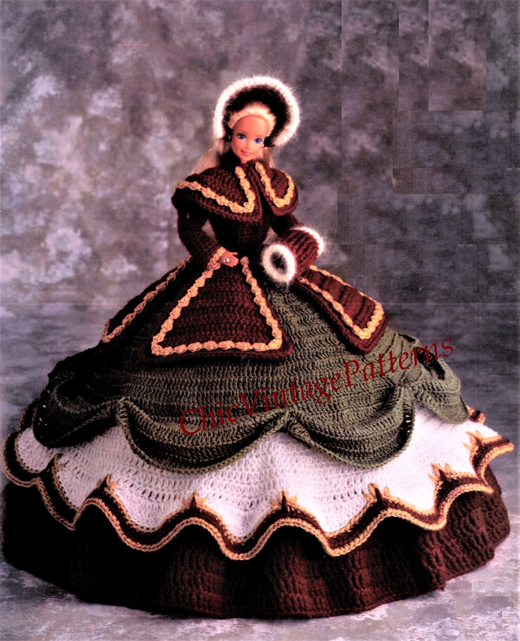 Crochet Doll Angel Dress Pattern,11.5 inch Doll