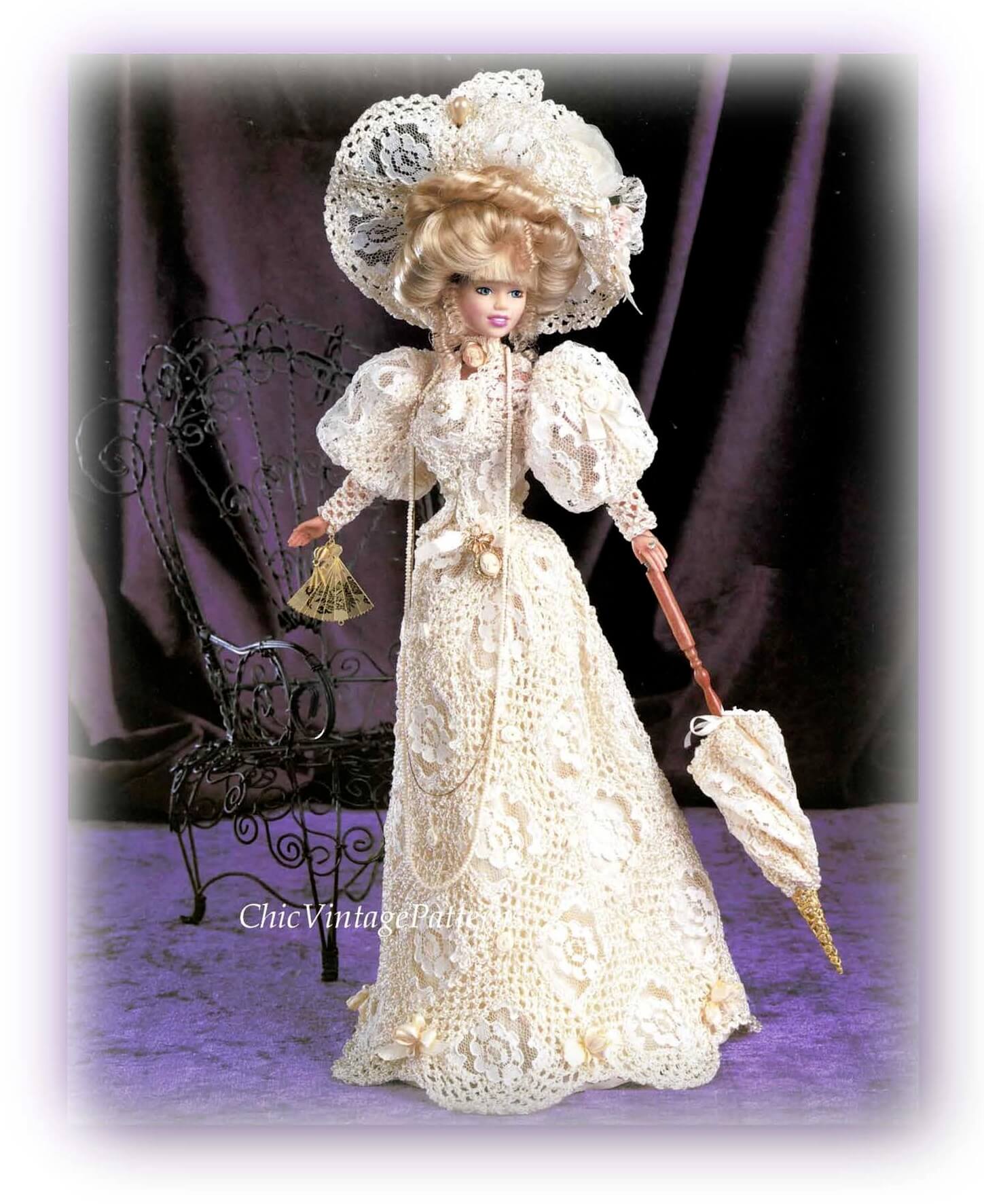 Doll's Crochet Wedding Dress Pattern