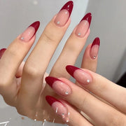 Superior Red French Press on Nails
