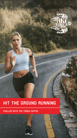 Tiki Tonga Coffee Woman Running Endurance Performance