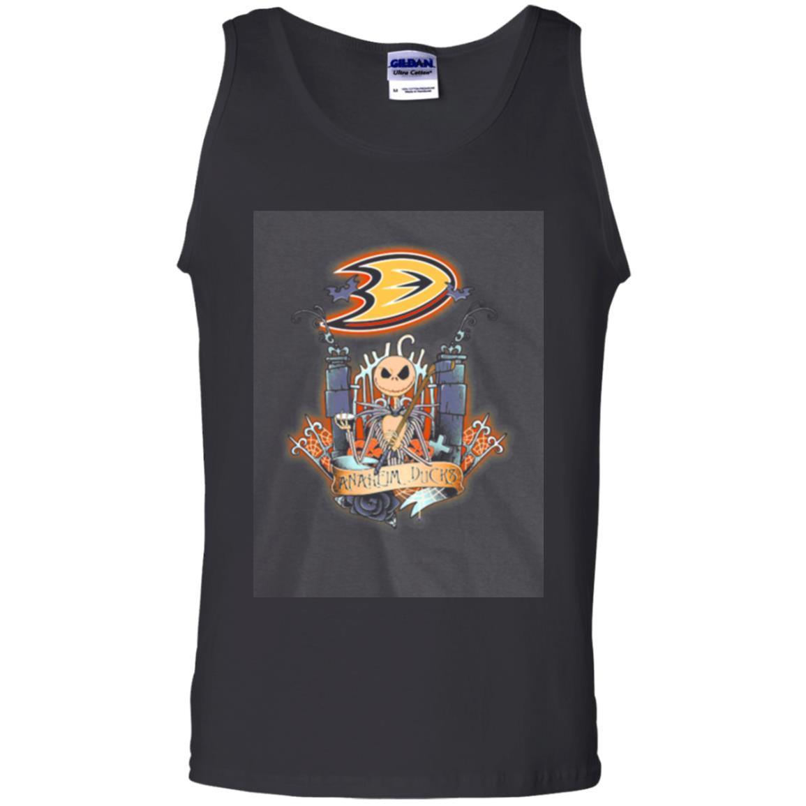 Order Anaheim Ducks Jack Skellington This Is Halloween Nhl Tank Top Shirts