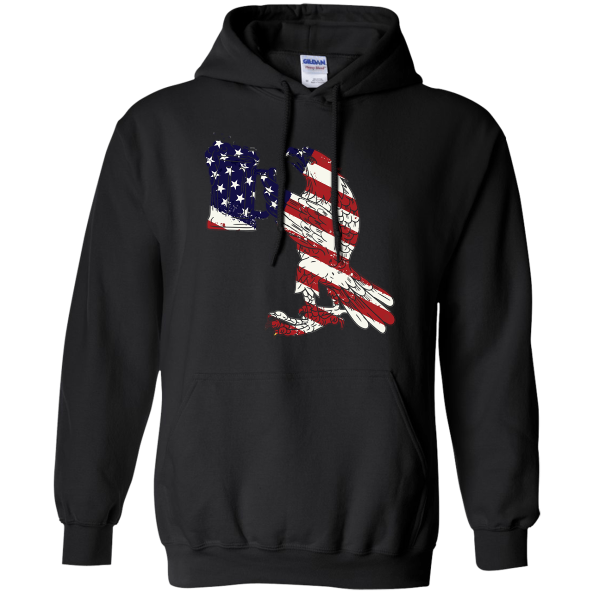 Check Out This Awesome Flag American Bald Eagle Beer Stein Drawing - Tula Store Shirts