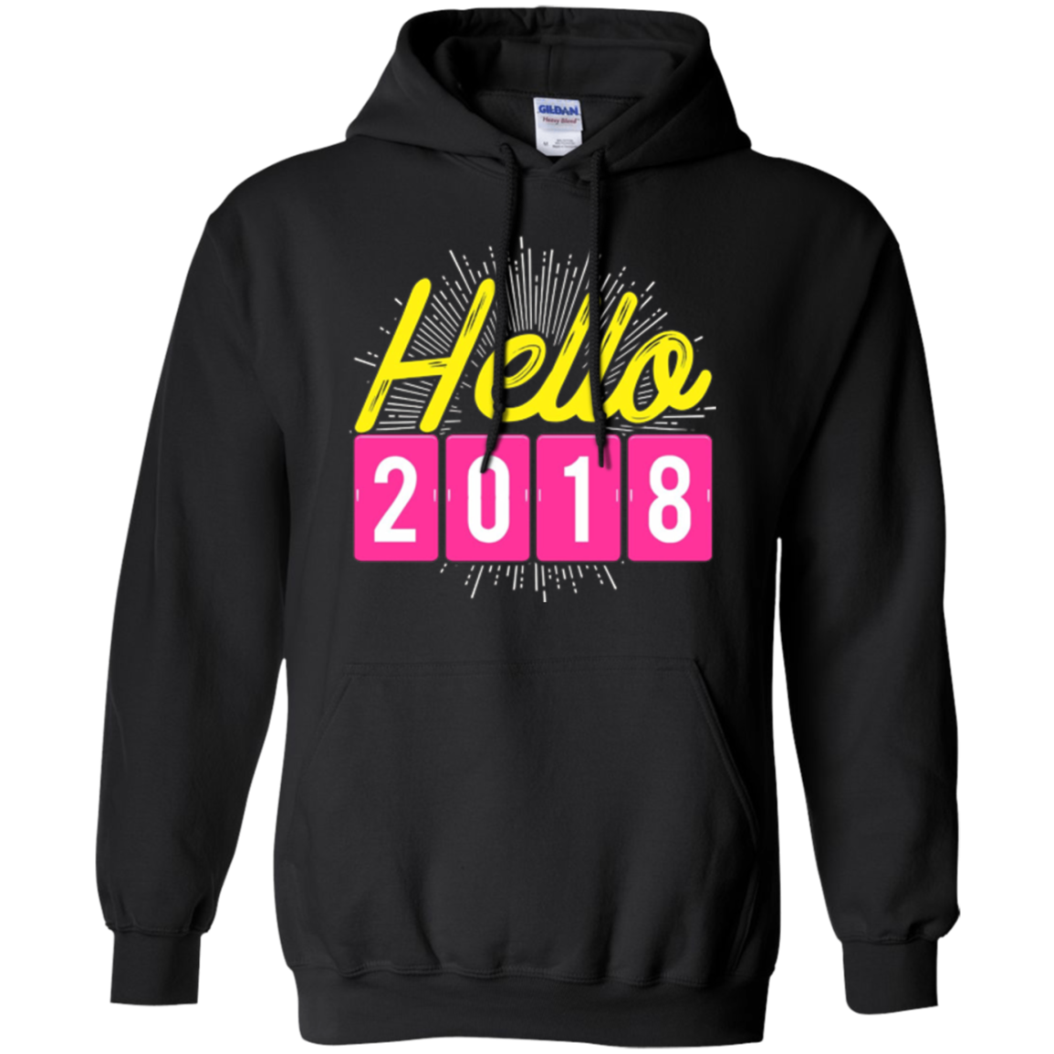  2018 Happy New Years Eve Party Graphic T, Hello Shirts