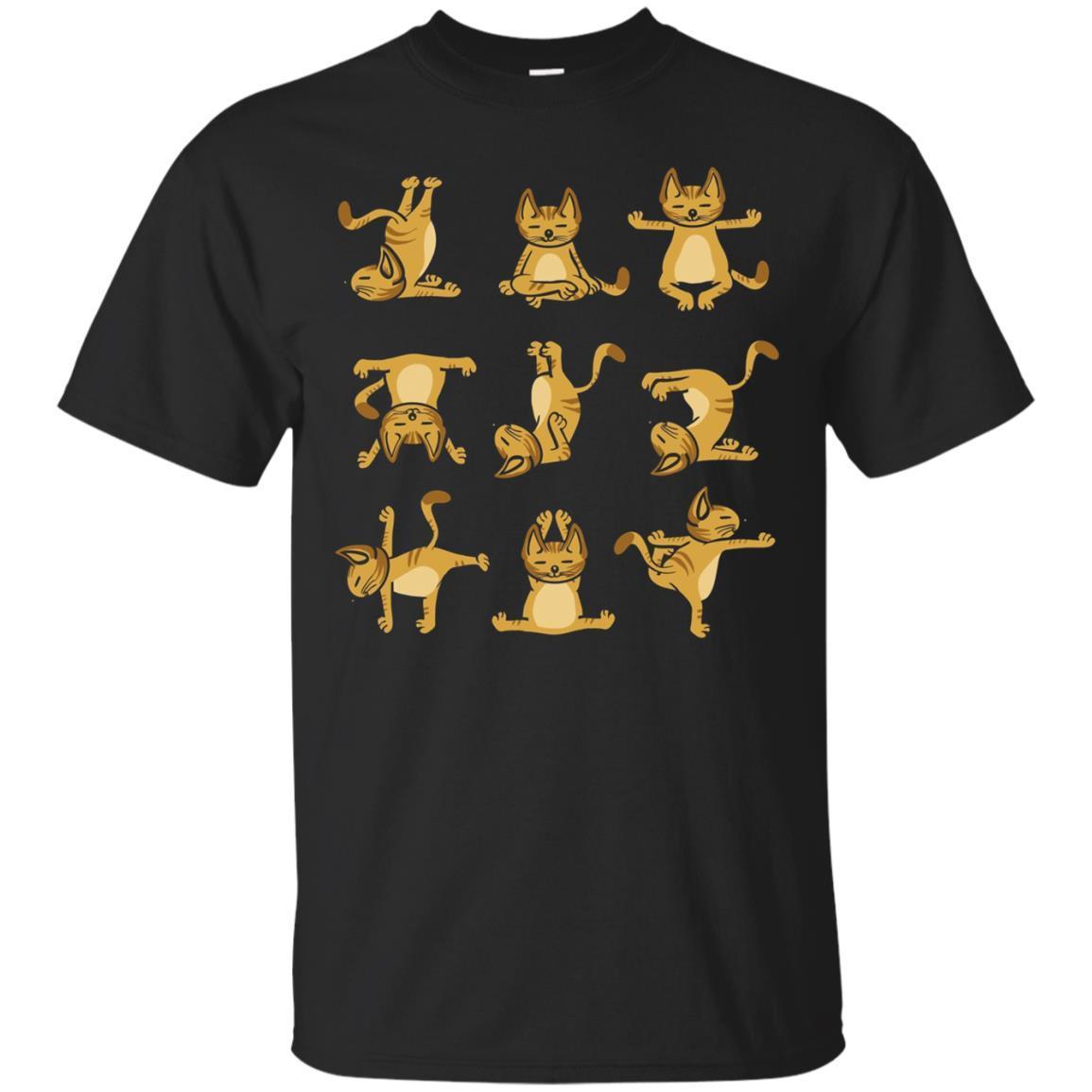 Check Out This Awesome Cats Yoga Positions Funny T-shirt