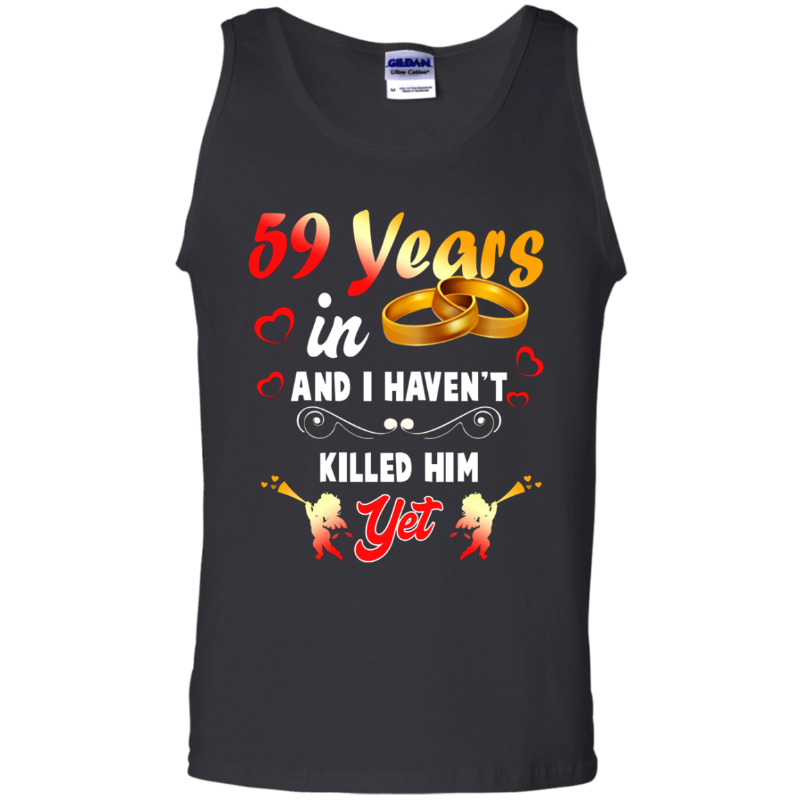 Shop Funny 59 Years Wedding Anniversary Shirt For Husband And Wife Tank Top