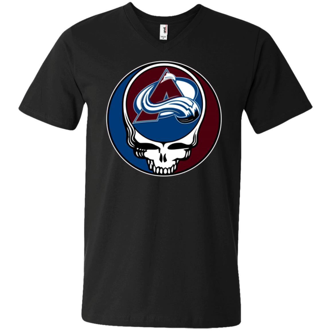 Cover Your Body With Amazing Nhl Team Colorado Avalanche X Grateful Dead Logo Band T Shirt