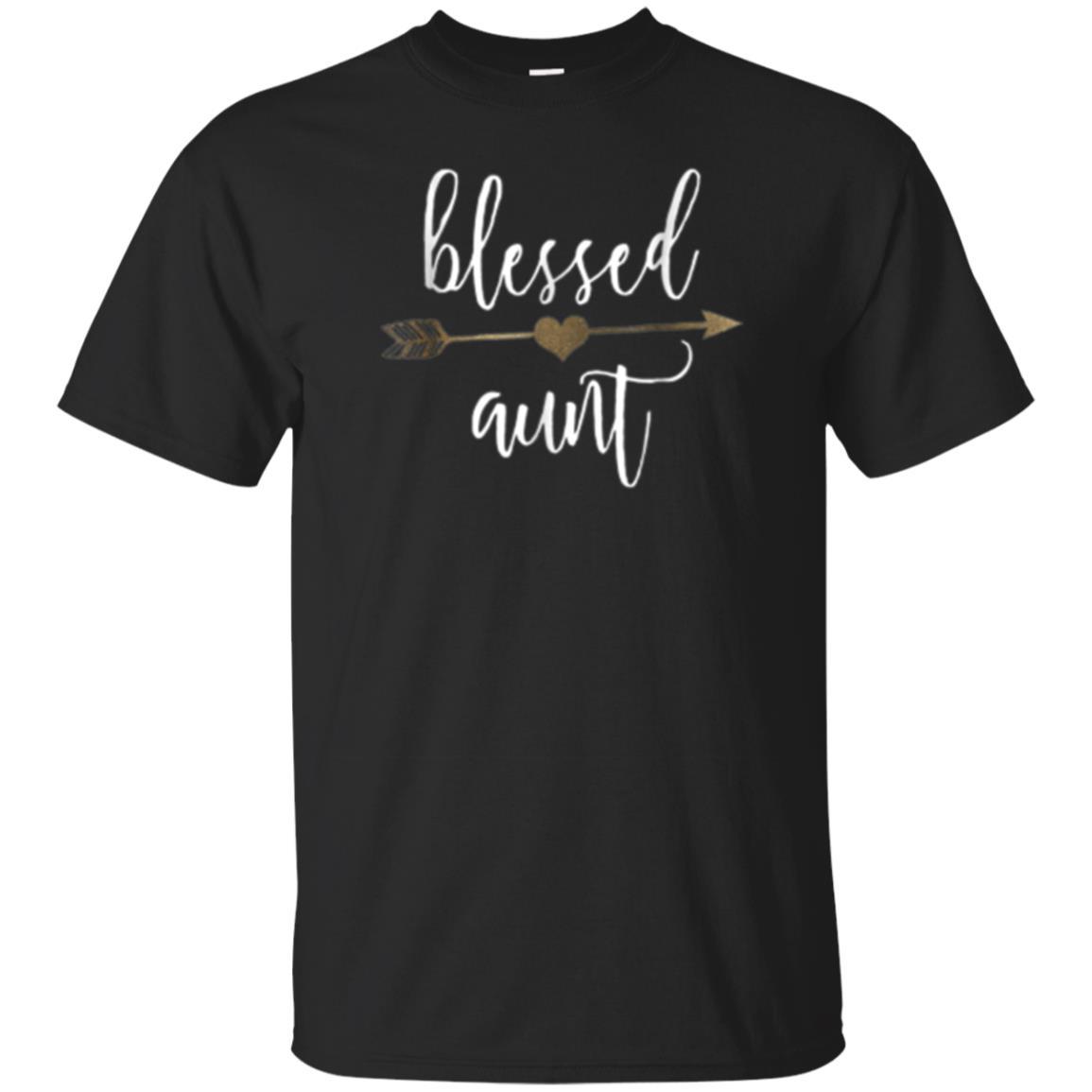 Discover Cool Cute Gold Arrow Blessed Aunt Shirt Thanksgiving Shirt