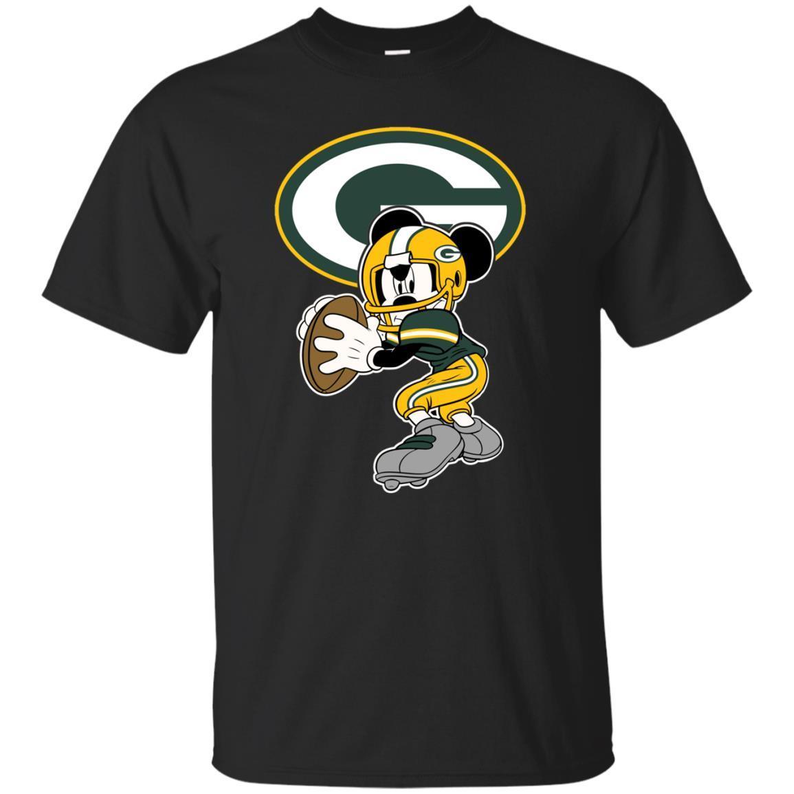 Find Nfl Football Mickey Packers Fans Mashup Classic T-shirt