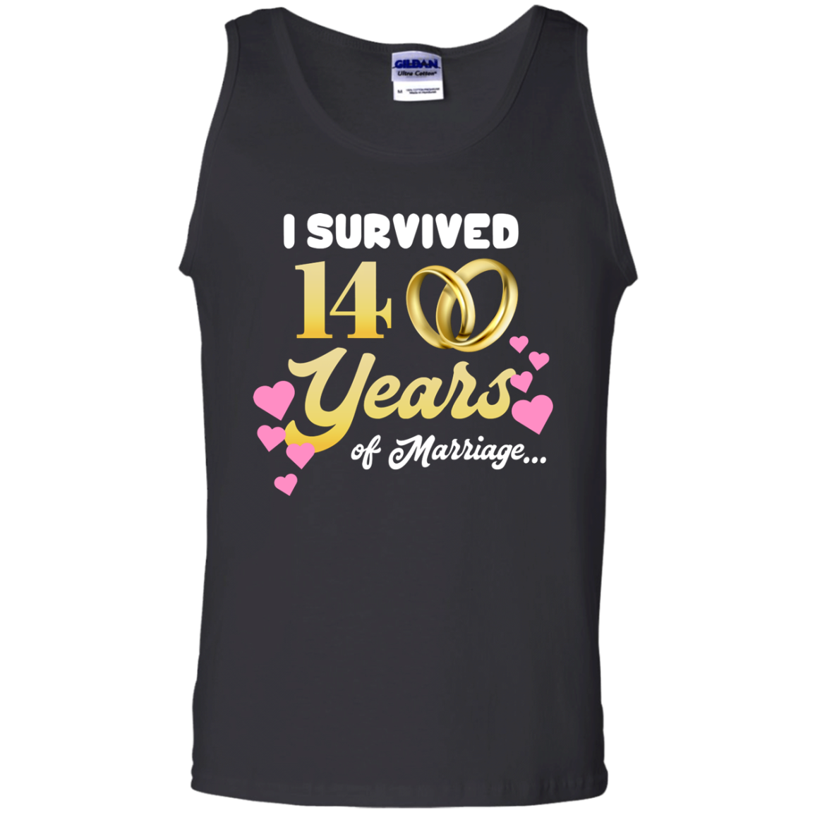 High Quality Cute I Survived 14 Years Of Marriage Cool Wedding Anniversary Shirt Ta