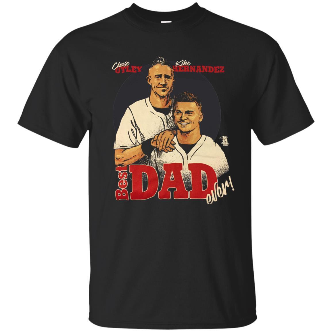 Check Out This Awesome The Dodgers Chase Utley Enrique Hernandez Father Son Best Dad Ever Classic T-shirt
