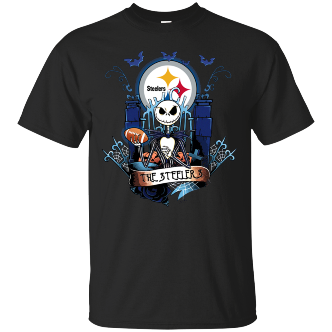 Shop From 1000 Unique Pittsburgh Steelers Halloween The Nightmare Before Christmas Shirts T - Shirt For 