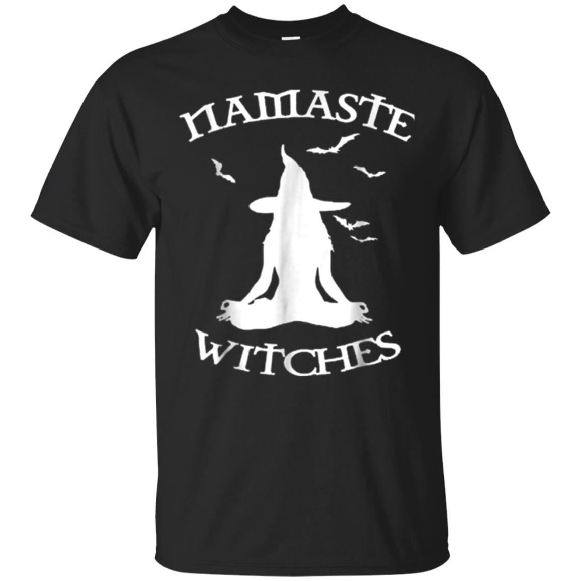 Find Namaste Witches Yoga Hallowen Shirt