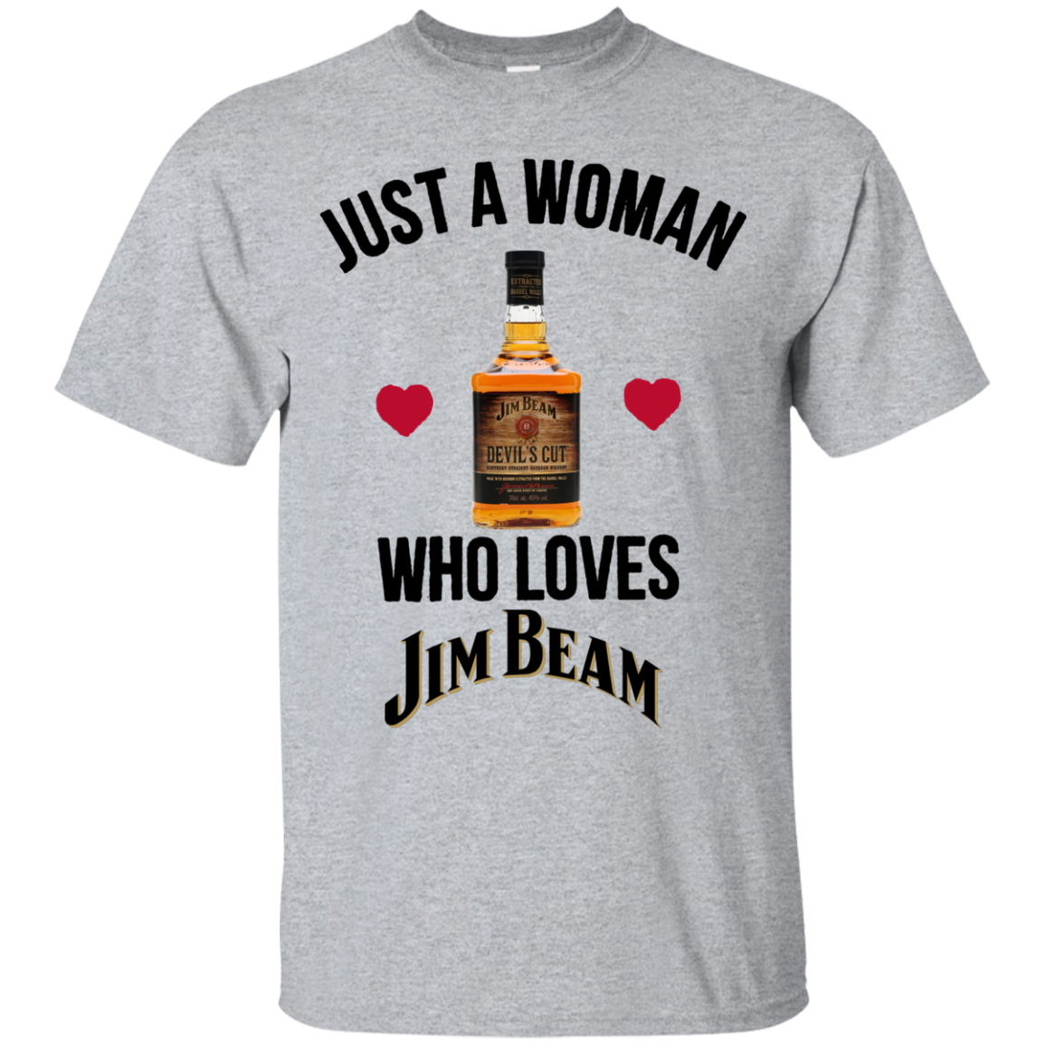 Order Just A Woman Who Loves Jim Beam Bourbon T Shirt Sweater