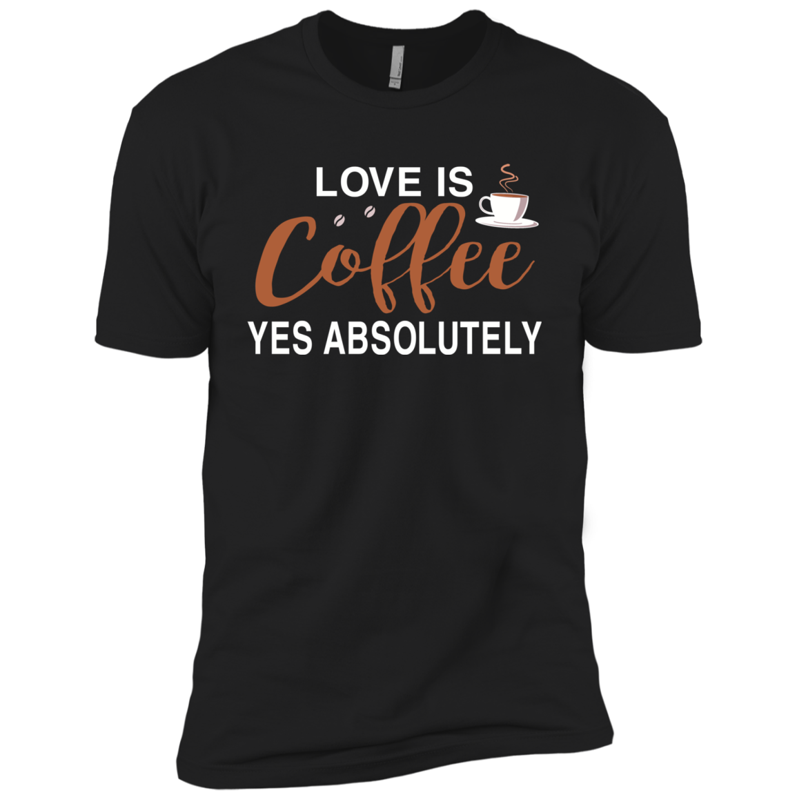 High Quality 9 Love Is Coffee. Gift For Shirt Coffee Lover Short Sleeve T-shirt