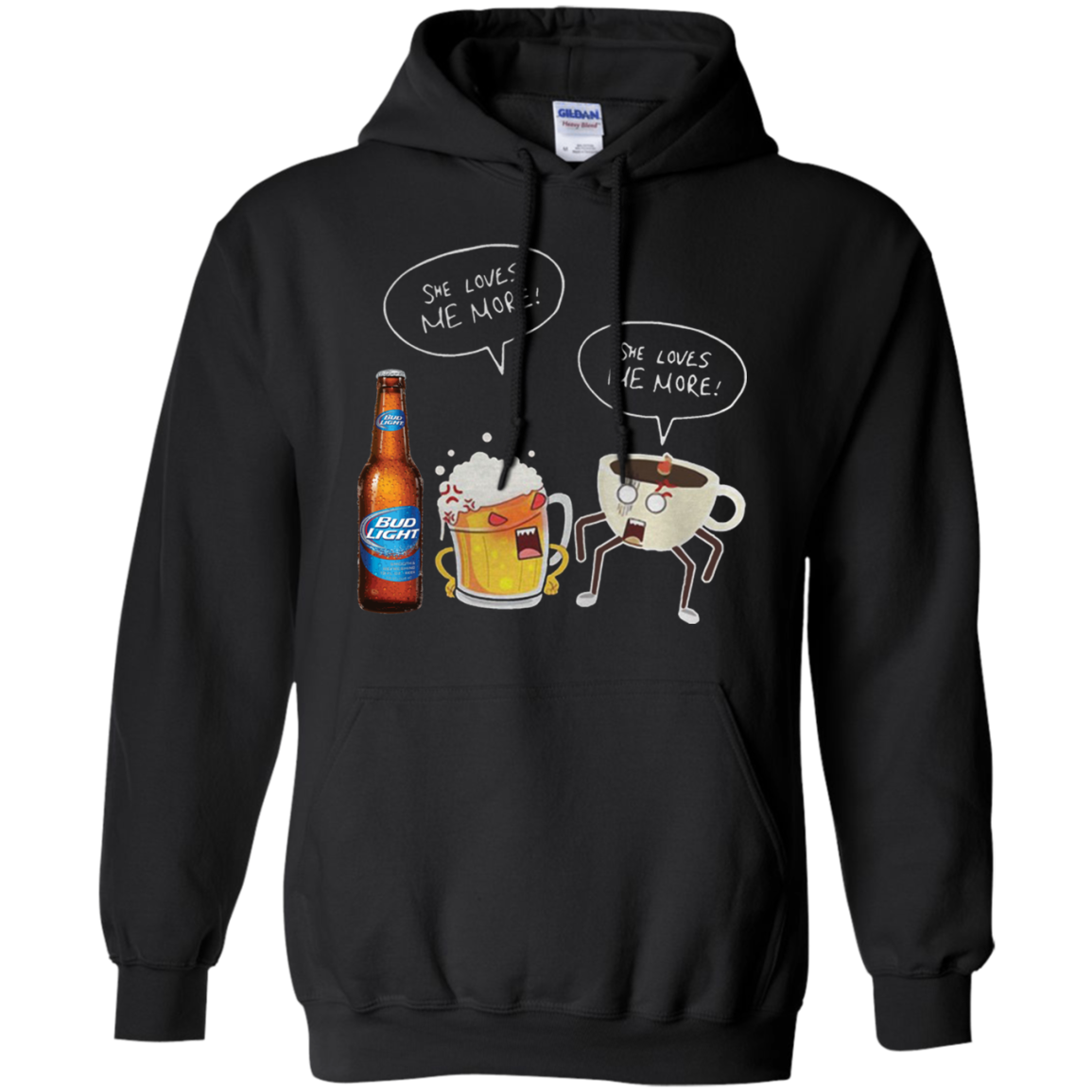 Cover Your Body With Amazing Bud Light She Loves Me More Beer And Coffee - Tula Store Shirts