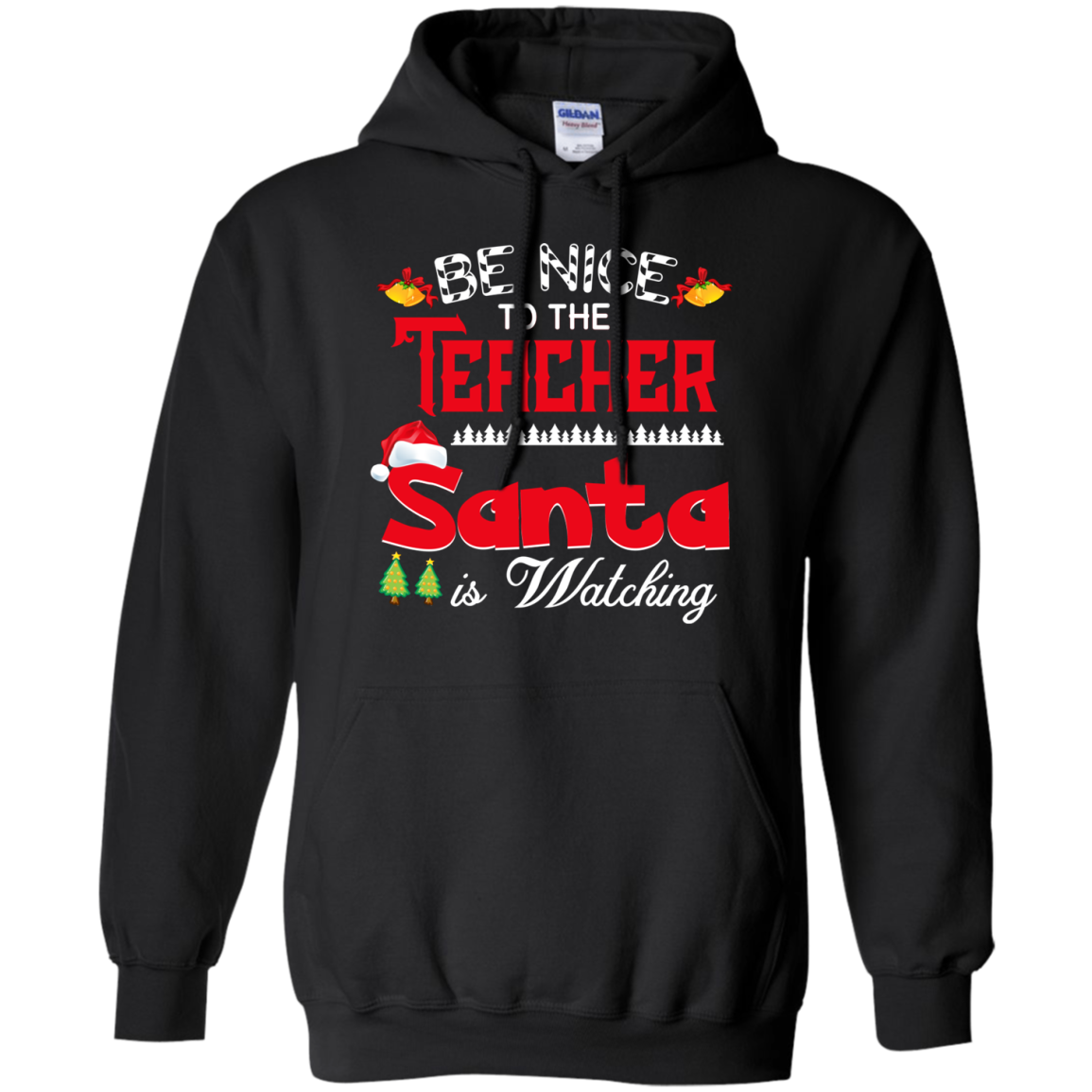 Get Here Be Nice To The Tea - Funny Christmas Gifts T-shirt= Pullover Hoodi