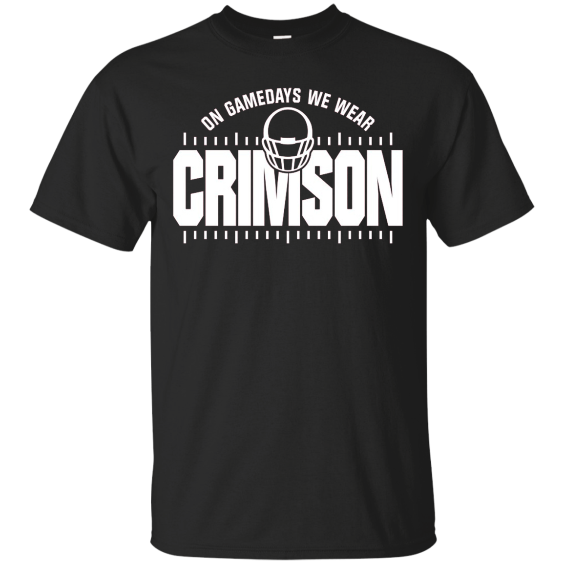 Get Here Alabama Crimson Tide Fans On Gamedays We Wear Crimson Football T Shirt - Tula Store