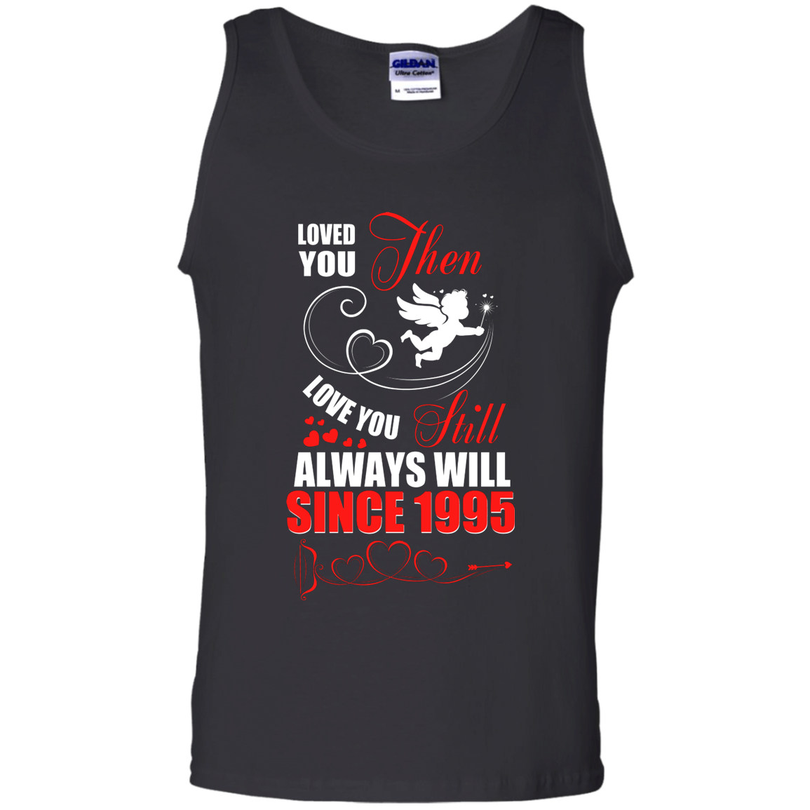 Get Here Since 1995 Cute Wedding Anniversary Shirt For Couple Tank Top