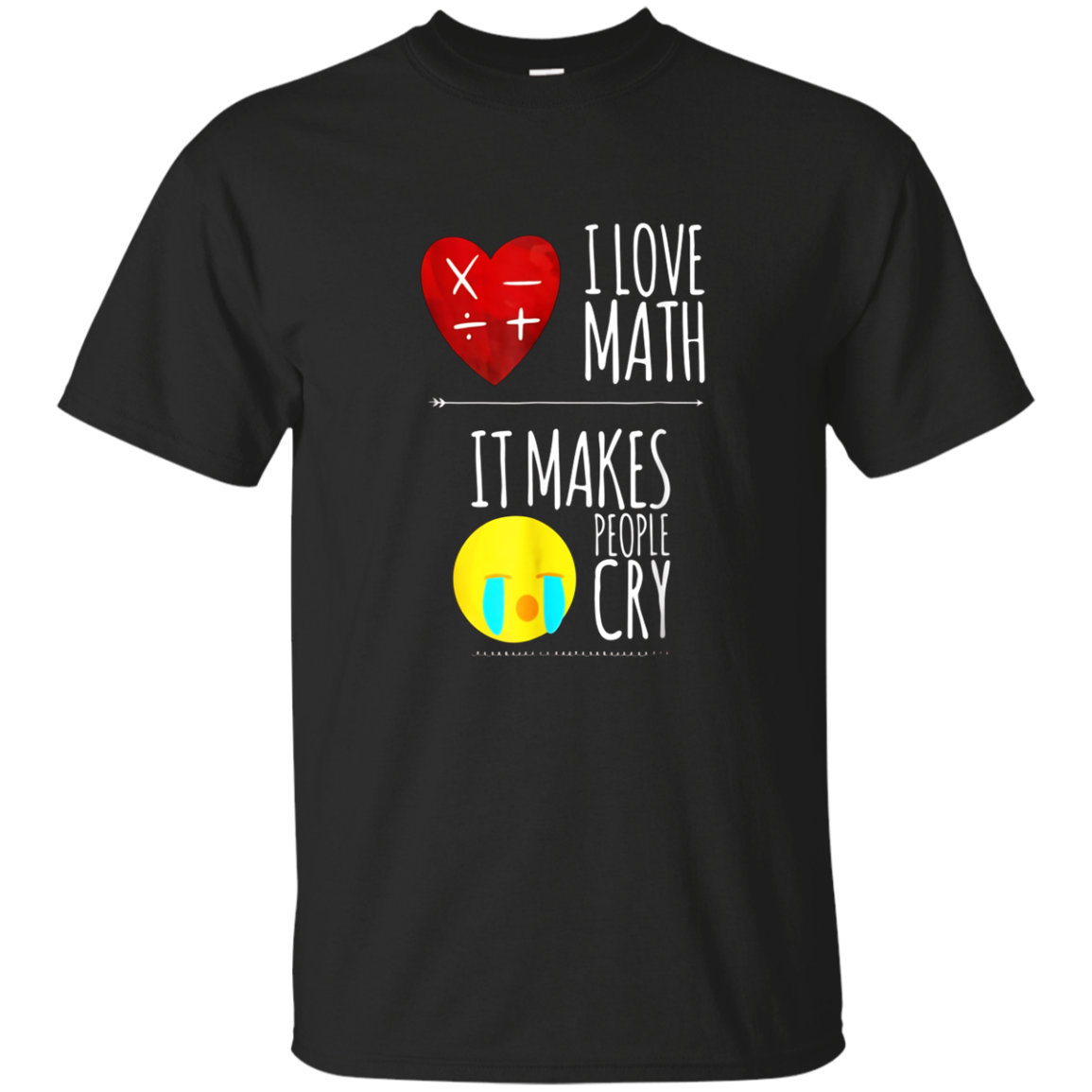 Buy Funny I Love Math - It Makes People Cry Shirt