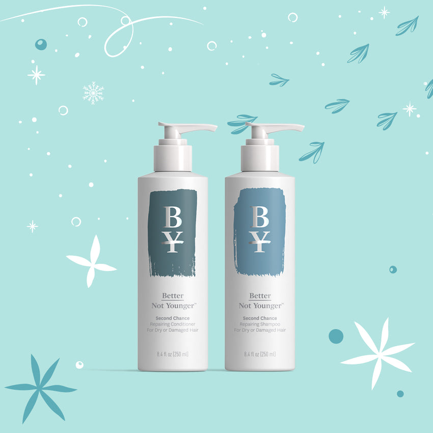 Second Chance Repairing Shampoo and Conditioner for Dry or Damaged Hair.