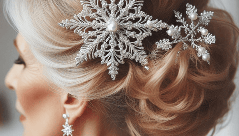 Better not Younger_Christmas Hair Accessories_ Snowflake Clip