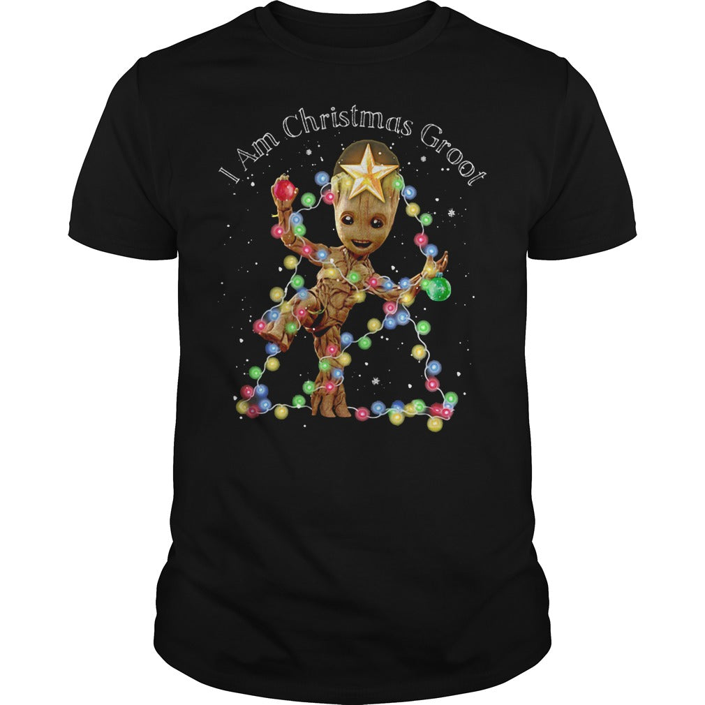  Am Christmas Groot Classic Guys Unisex Tee Poppy Store Shirts